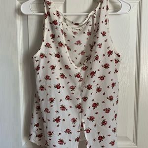 Forever 21 flower Tank top